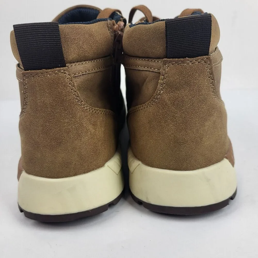Bullboxer B-52 Dell Lace Up Casual Sneaker Boot Side zip Brown Size 10